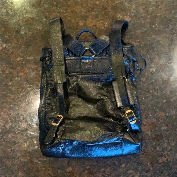 Balenciaga Black Lambskin Leather Backpack - Picture 2 of 3